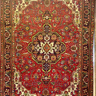 Persian Tabriz area rug pure wool pile hand knotted rug 300cm x 207cm