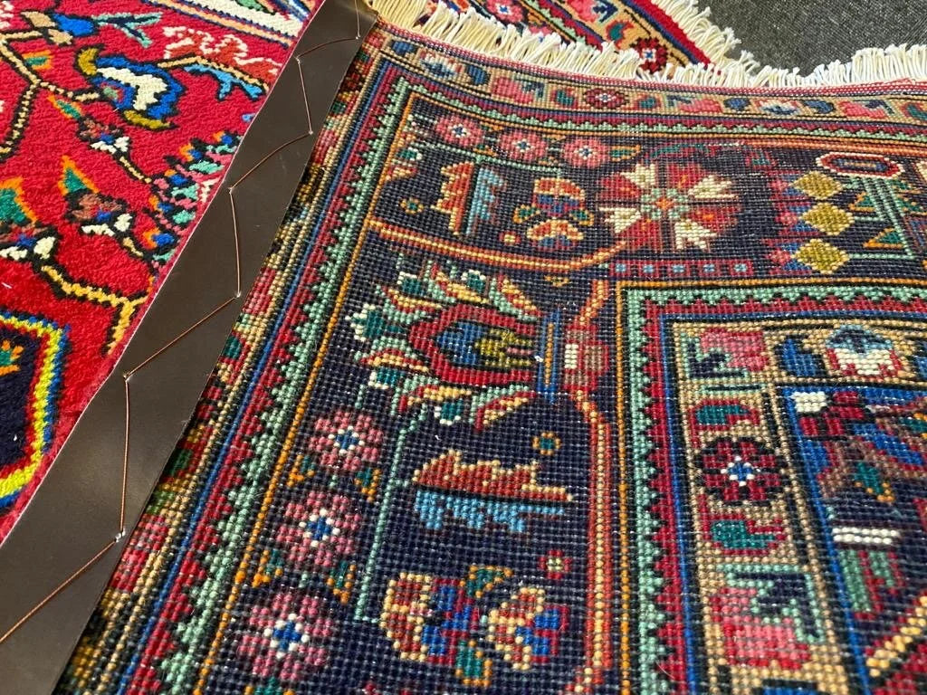 Persian Tabriz area rug pure wool pile hand knotted rug 300cm x 207cm