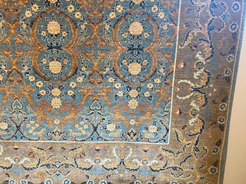 Persian Ziegler area rug hand knotted pure wool pile rug 275cm x 188cm