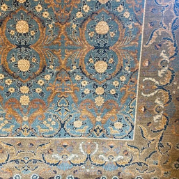 Persian Ziegler area rug hand knotted pure wool pile rug 275cm x 188cm
