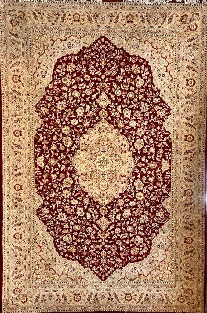 Persian Kashmar rug Hand Knotted pure wool pile area rug 281cm x 187cm