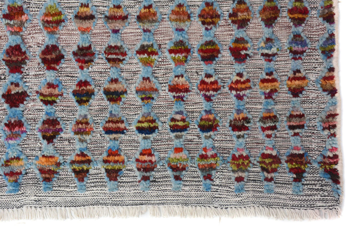 322cm x 189cm Modern Moroccan Rug Hand Knotted Pure wool pile