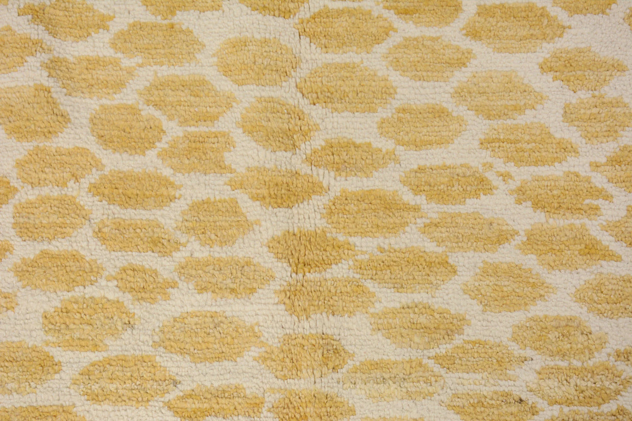 Hand Knotted Modern Moroccan rug Pure wool pile 249cm x 159cm