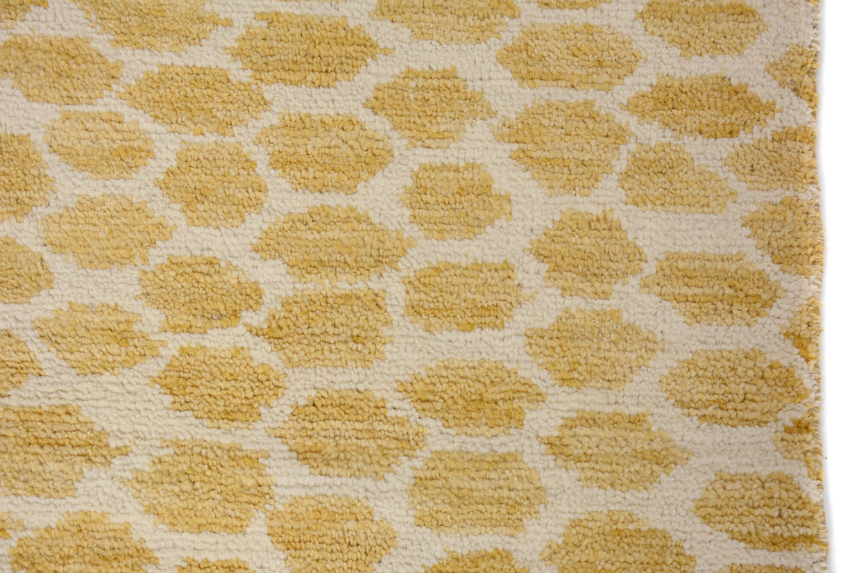 Hand Knotted Modern Moroccan rug Pure wool pile 249cm x 159cm