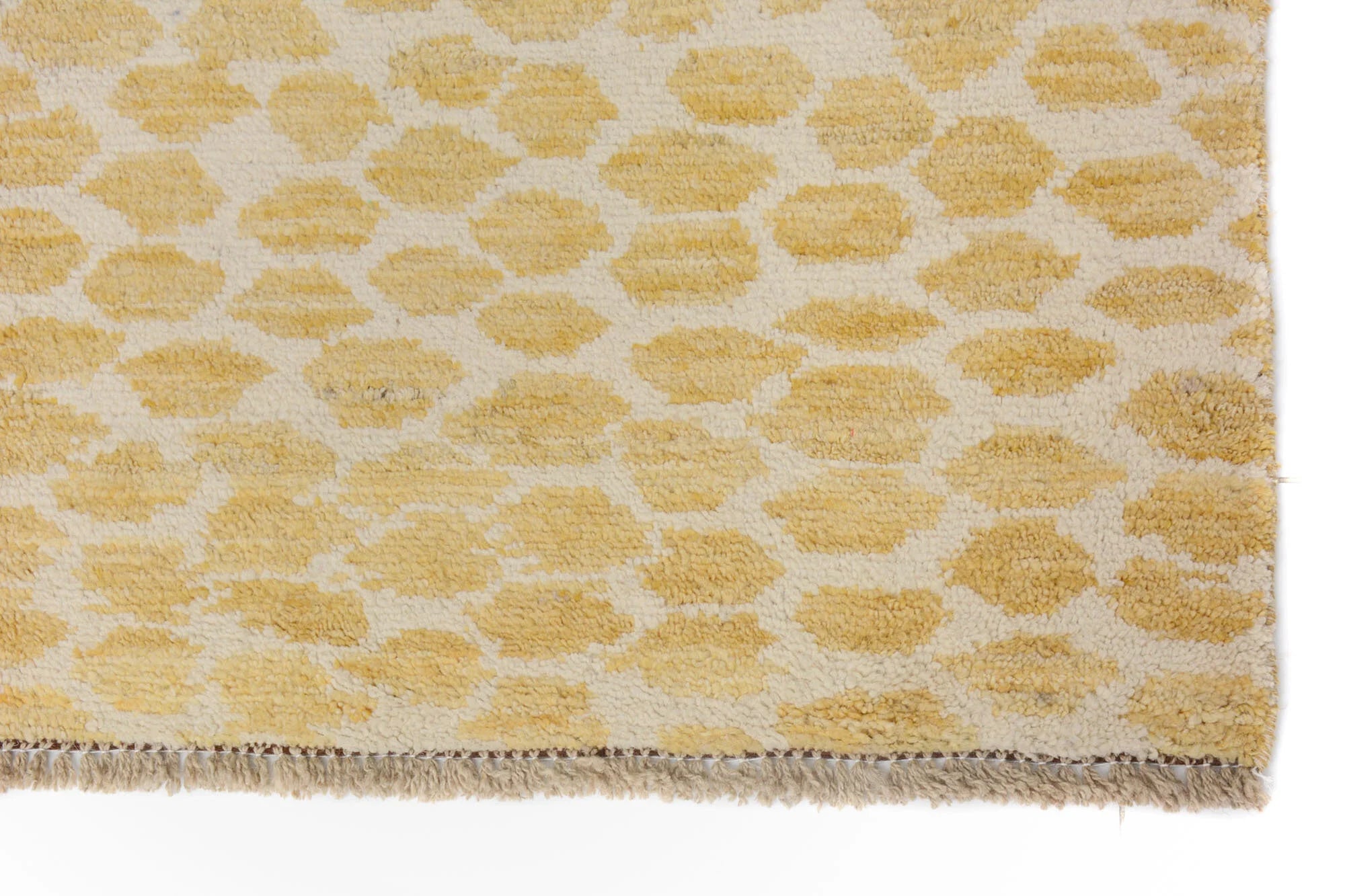 Hand Knotted Modern Moroccan rug Pure wool pile 249cm x 159cm
