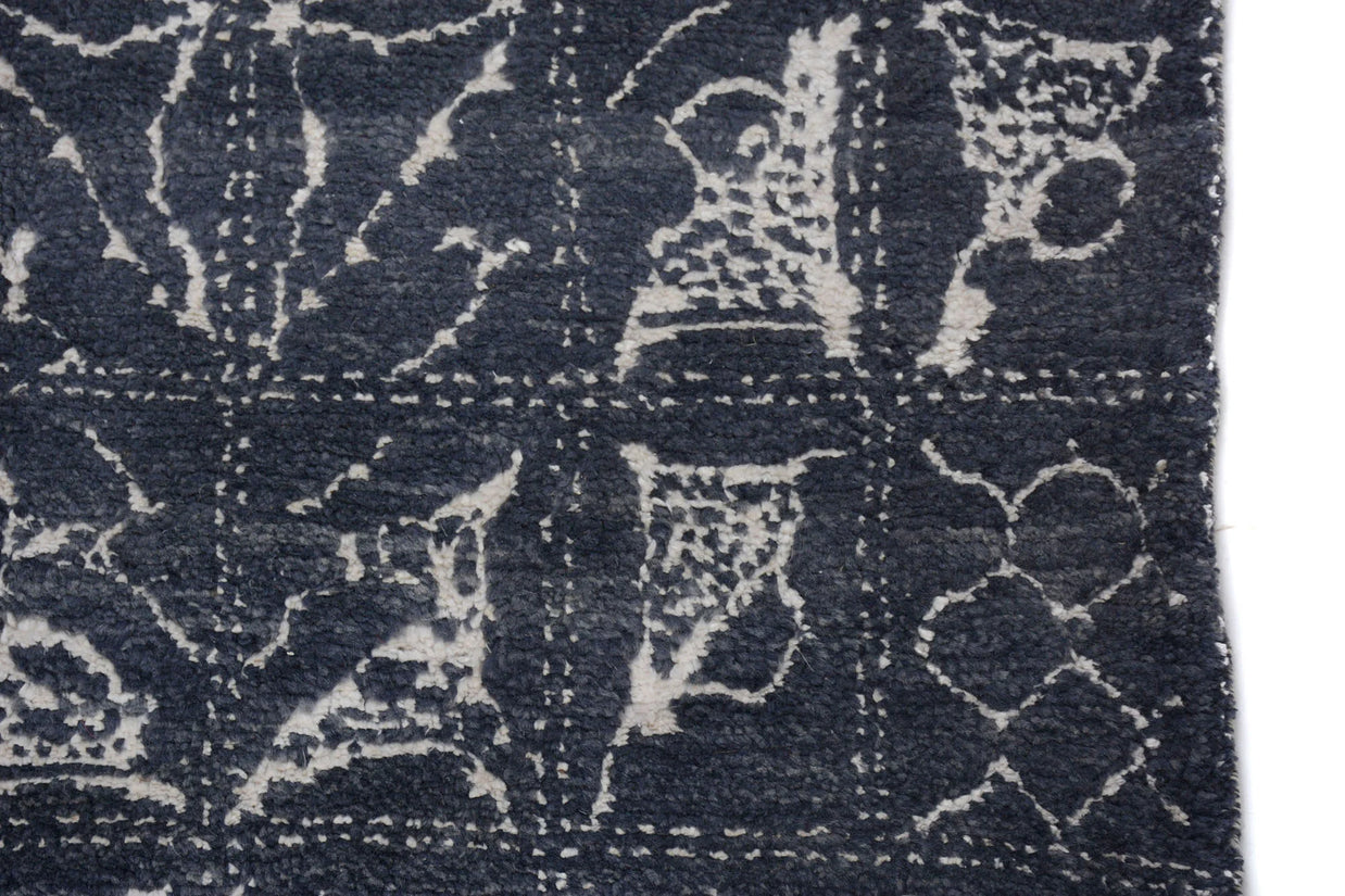 321cm x 245cm Moroccan Pure wool pile Modern Rug Hand Knotted