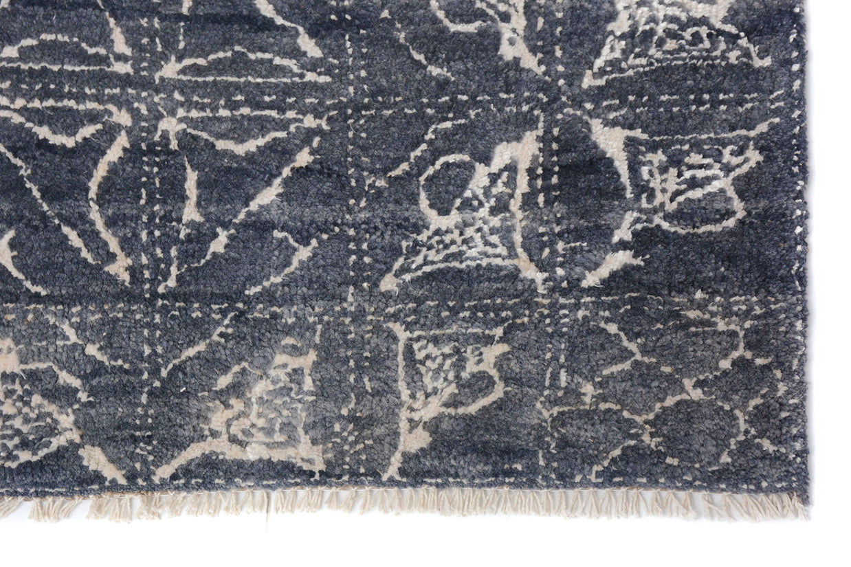 321cm x 245cm Moroccan Pure wool pile Modern Rug Hand Knotted