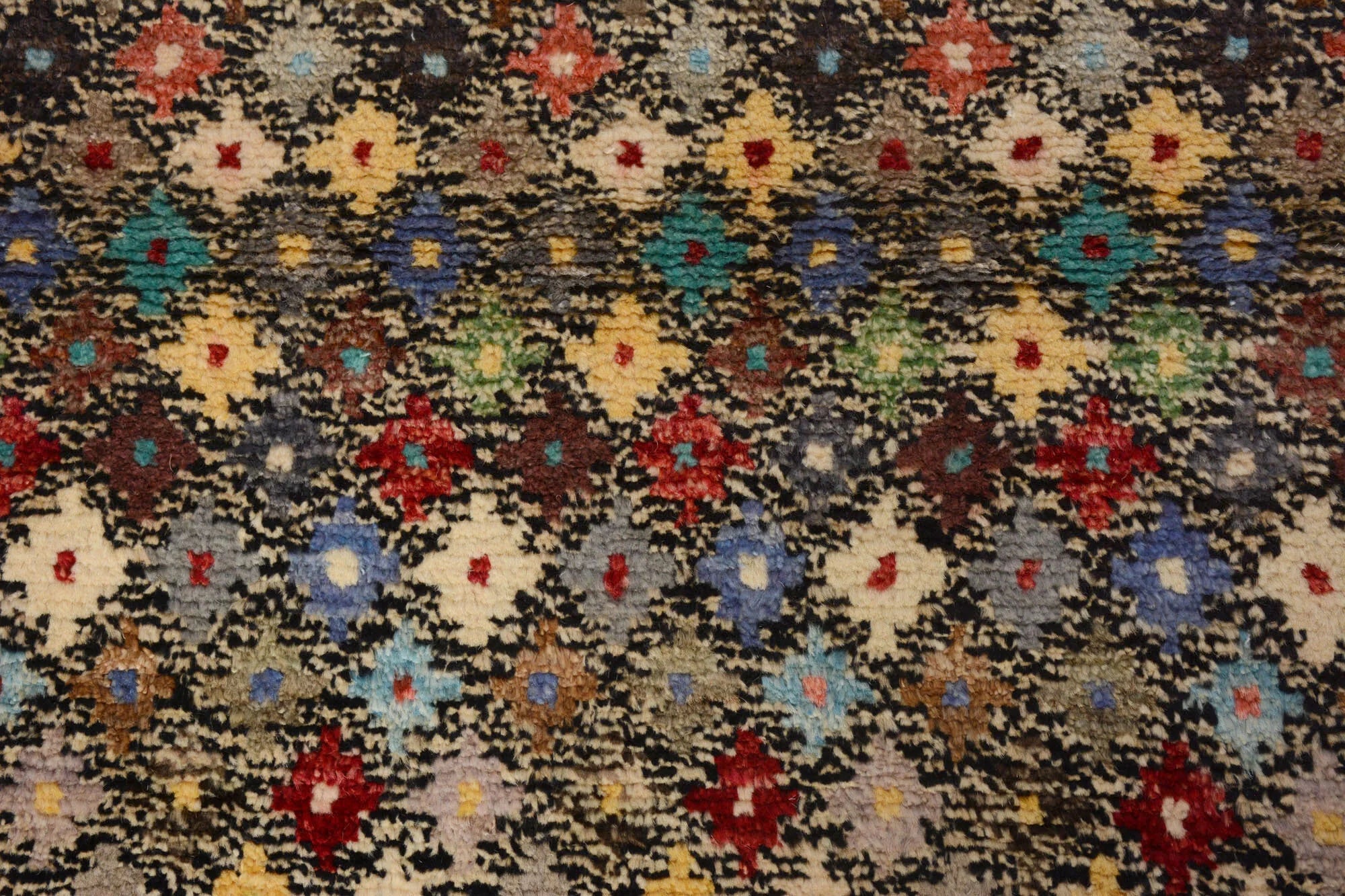 Modern Moroccan Hand Knotted Pure wool pile rug 181cm x 124cm