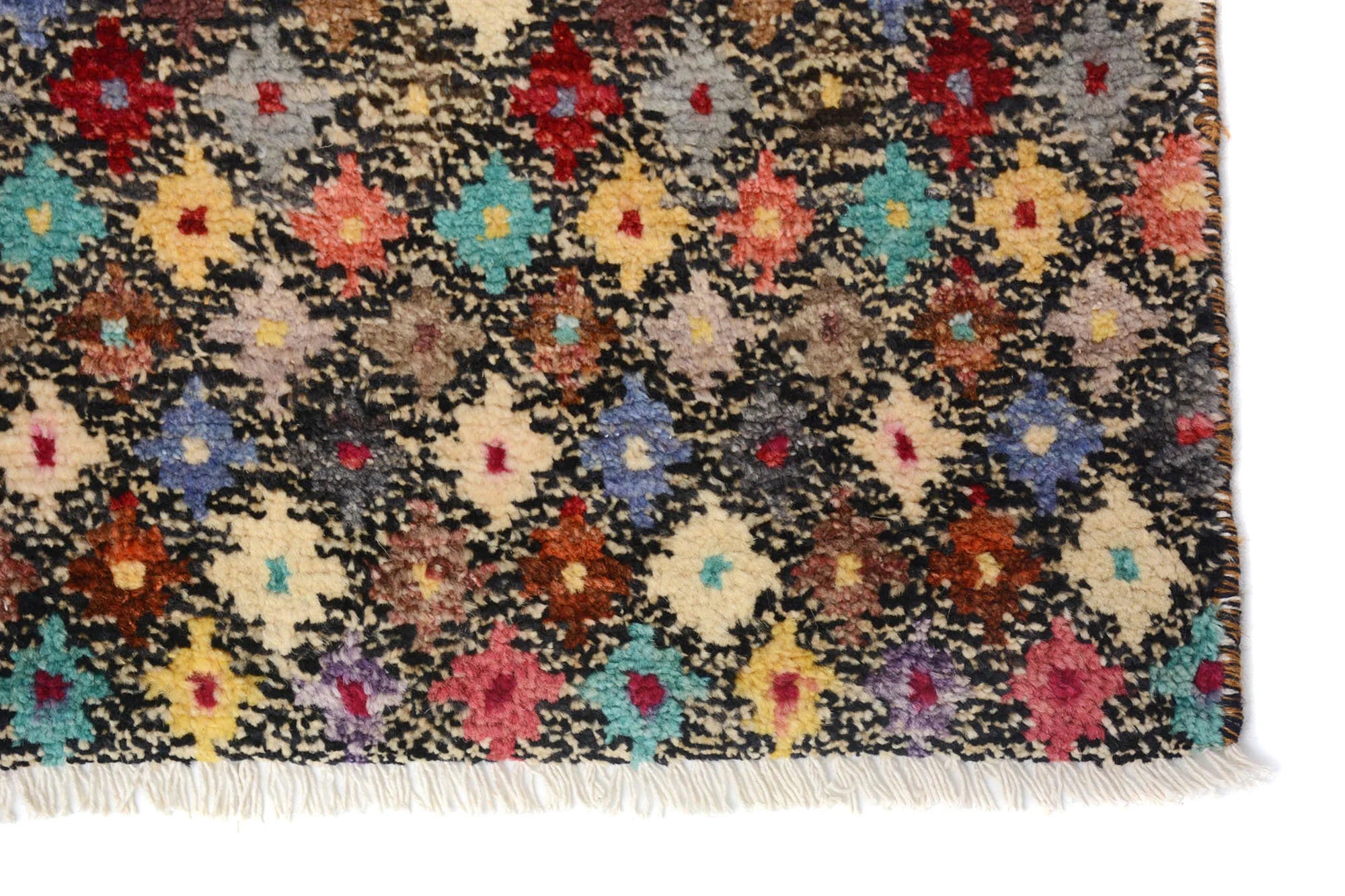 Modern Moroccan Hand Knotted Pure wool pile rug 181cm x 124cm