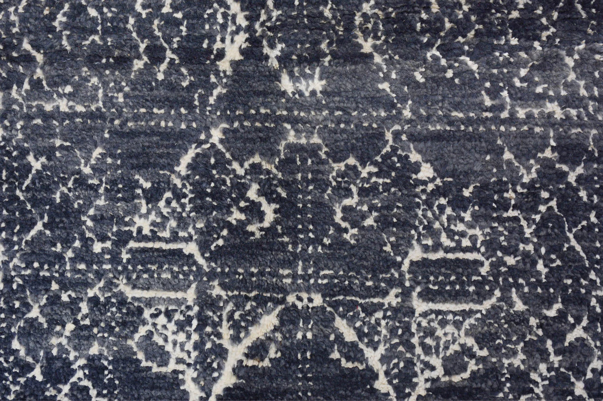 Modern Moroccan Rug pure wool pile hand knotted 322cm x 157cm