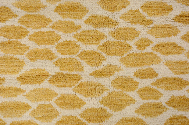 Modern Moroccan Pure wool pile rug hand knotted 277cm x 188cm