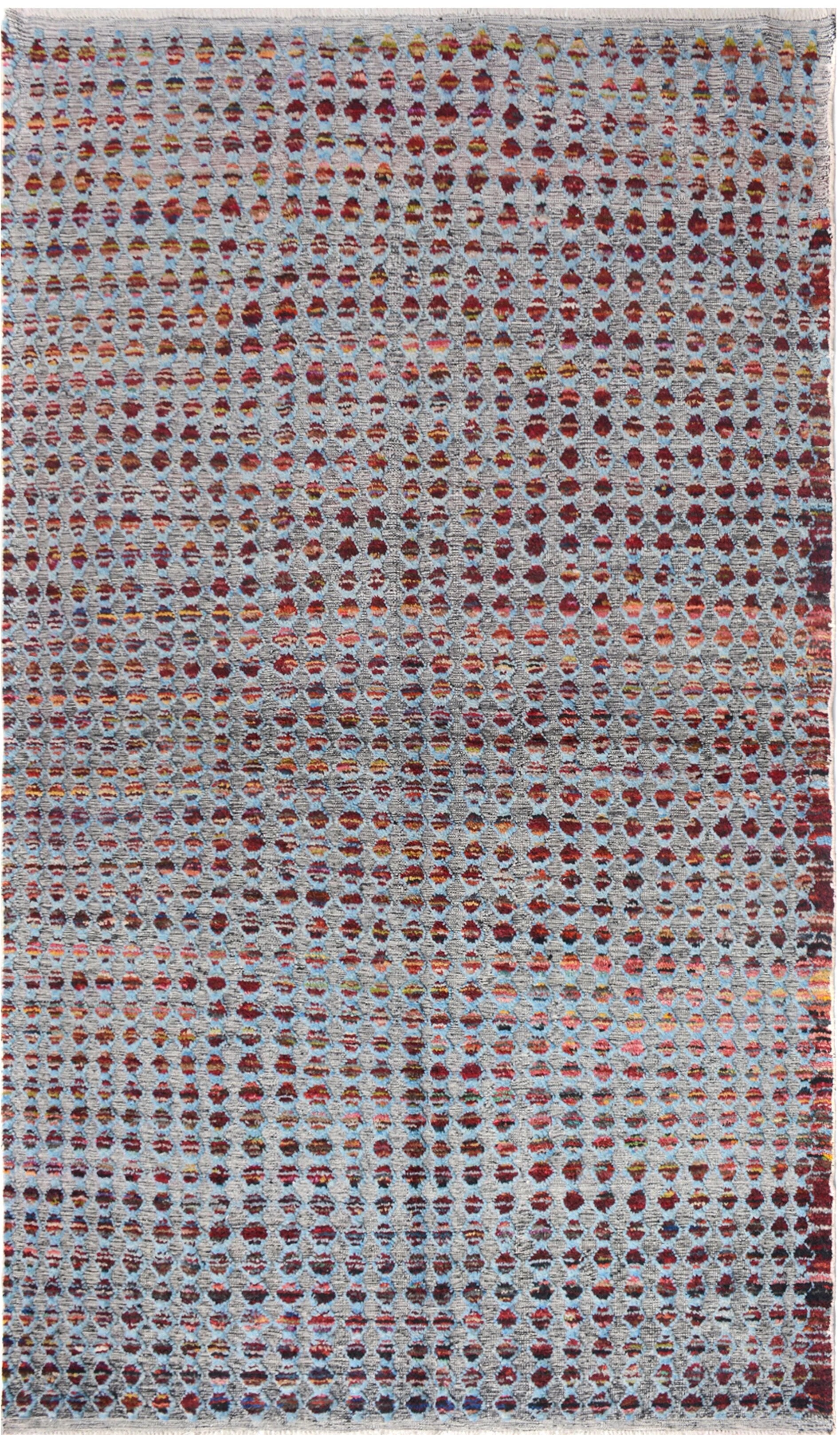 322cm x 189cm Modern Moroccan Rug Hand Knotted Pure wool pile