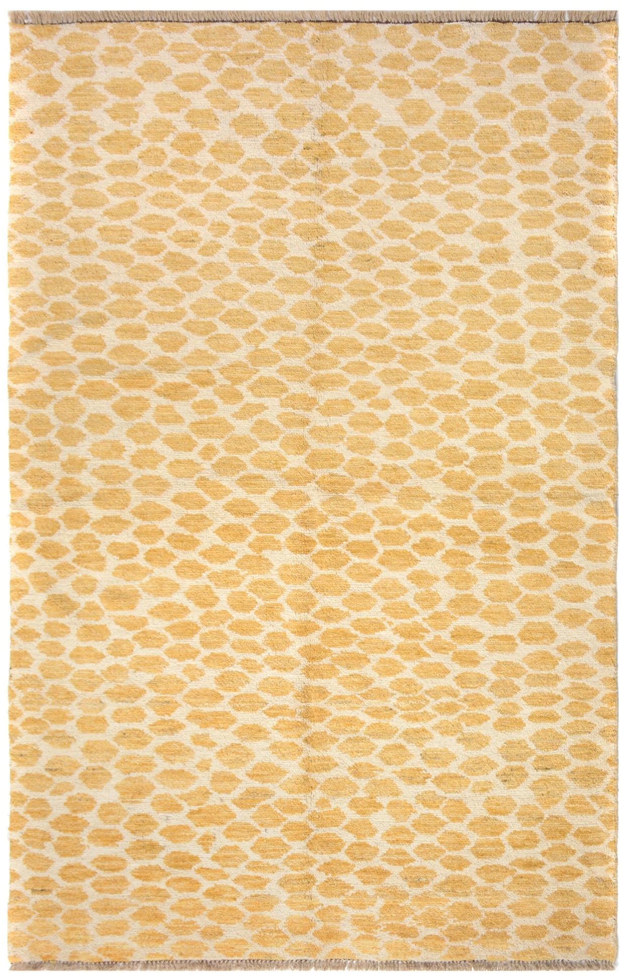 Hand Knotted Modern Moroccan rug Pure wool pile 249cm x 159cm