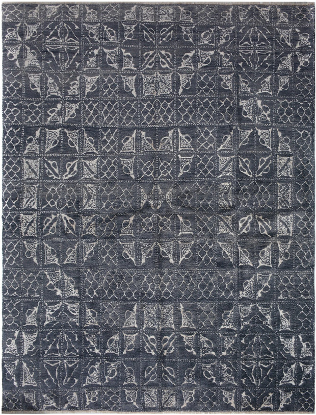 321cm x 245cm Moroccan Pure wool pile Modern Rug Hand Knotted