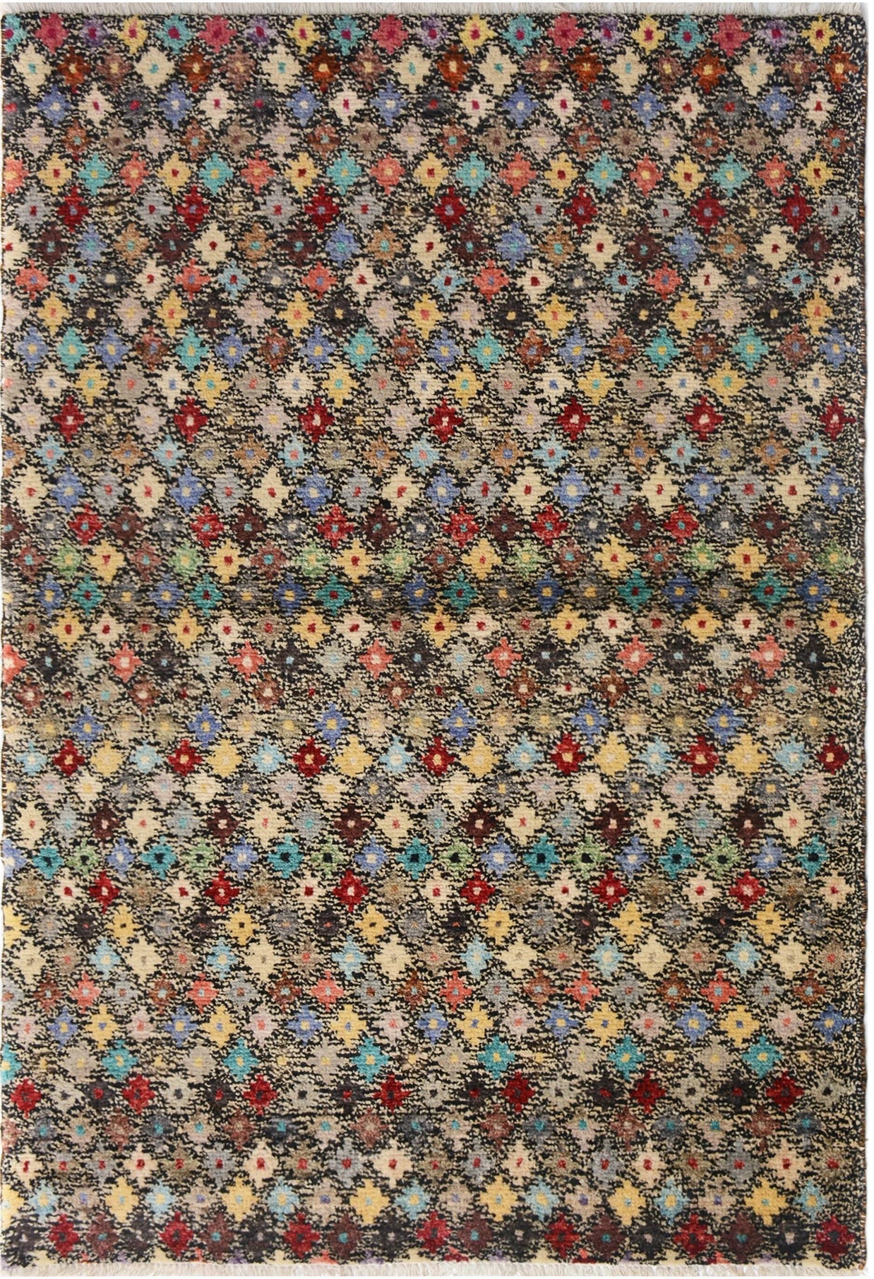 Modern Moroccan Hand Knotted Pure wool pile rug 181cm x 124cm