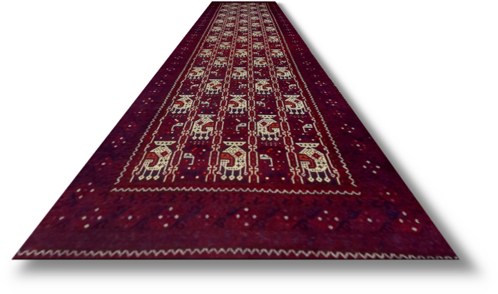 Roshnai Rug - 384 cm x 87 cm