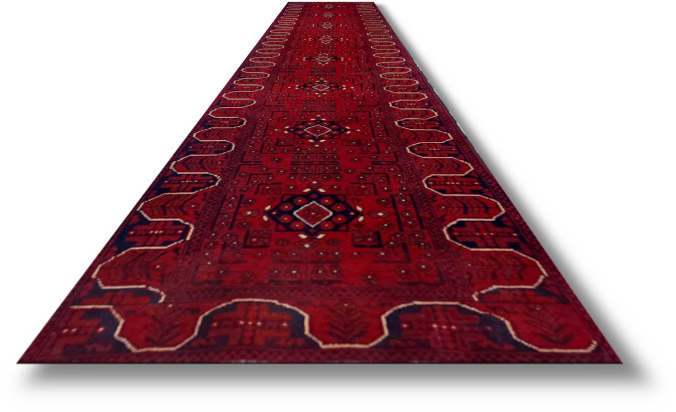 Khal Mohammadi Rug - 379 cm x 83 cm