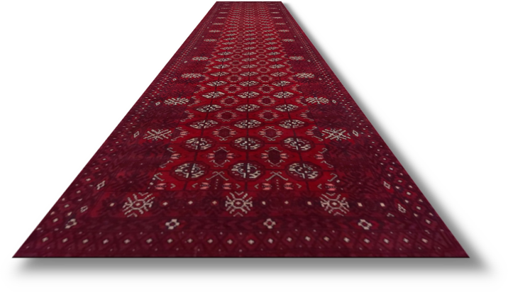 Fine Turkoman Rug - 378 cm x 89 cm