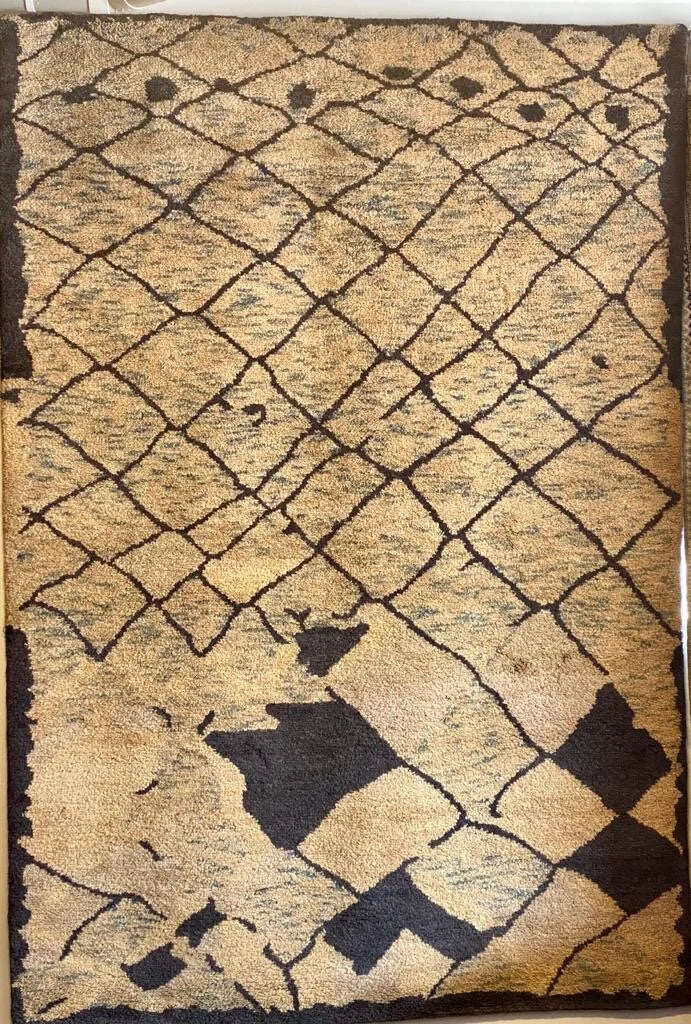 Indian Moroccan Design pure wool pile rug hand knotted 295cm x 205cm