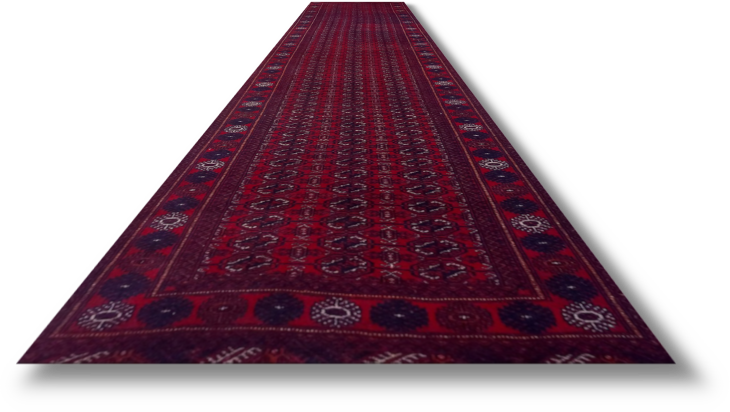 Fine Bokhara Rug - 370 cm x 88 cm