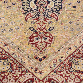 281cm x 183cm Hand Knotted Kashmiri area rug pure wool pile rug