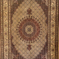 Persian Mud Pure wool pile silk highlights hand knotted 300cm x 200cm