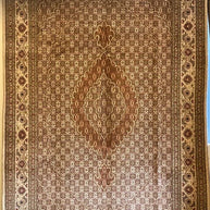 Persian Tabriz Silk and wool rug hand knotted 295cm x 200cm