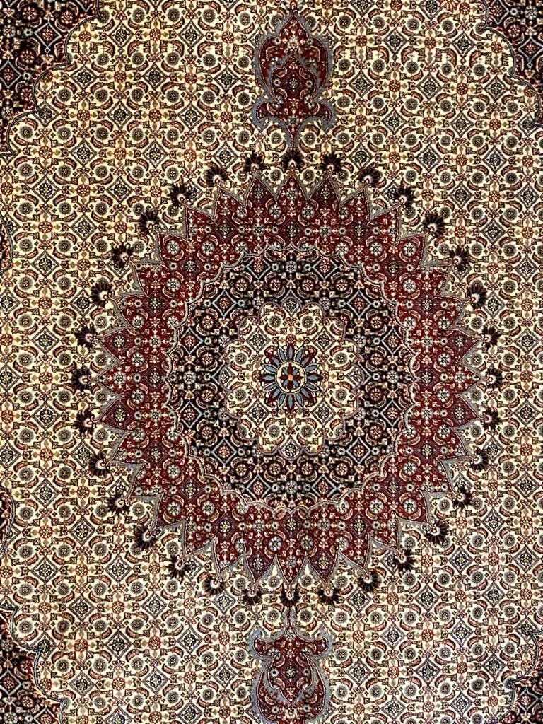 Persian Mud Pure wool pile silk highlights hand knotted 300cm x 200cm