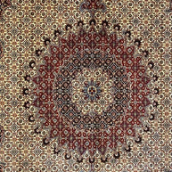 Persian Mud Pure wool pile silk highlights hand knotted 300cm x 200cm