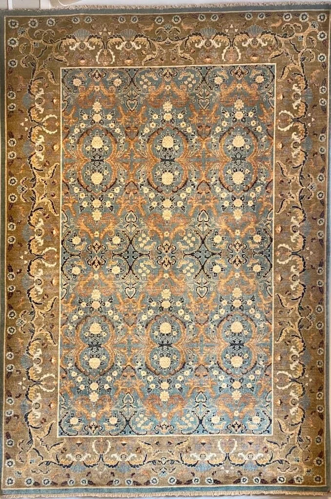 Persian Ziegler area rug hand knotted pure wool pile rug 275cm x 188cm