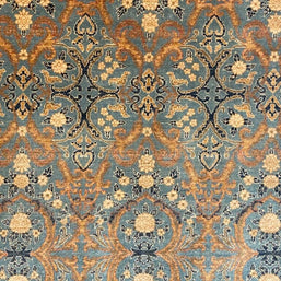 Persian Ziegler area rug hand knotted pure wool pile rug 275cm x 188cm