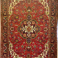 Persian Tabriz area rug pure wool pile hand knotted rug 300cm x 207cm
