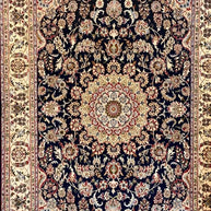 Persian Nain rug wool and silk area rug hand knotted 299cm x 189cm
