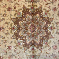 Persian Tabriz Silk Base Pure wool pile rug hand knotted 300cm x 200cm