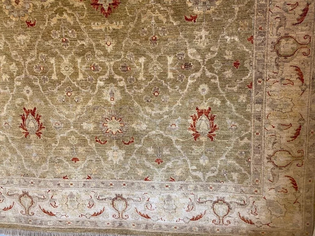 Afghan Chobi pure wool pile hand knotted rug 300cm x 200cm