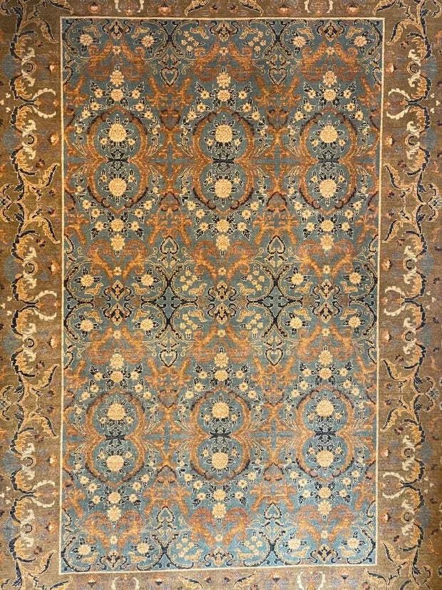 Persian Ziegler area rug hand knotted pure wool pile rug 275cm x 188cm