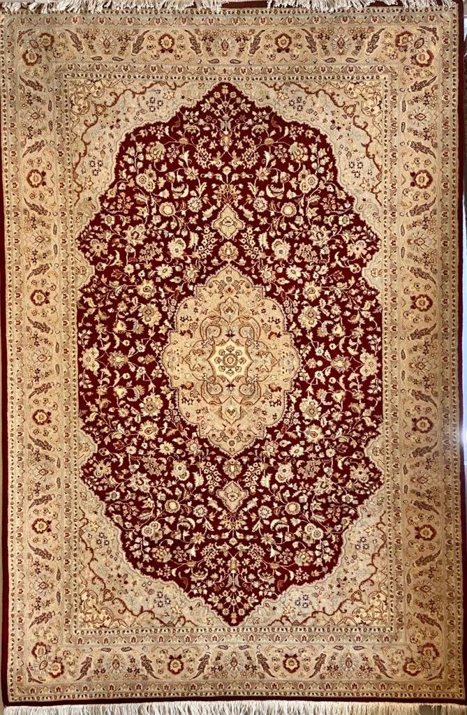 Persian Kashmar rug Hand Knotted pure wool pile area rug 281cm x 187cm