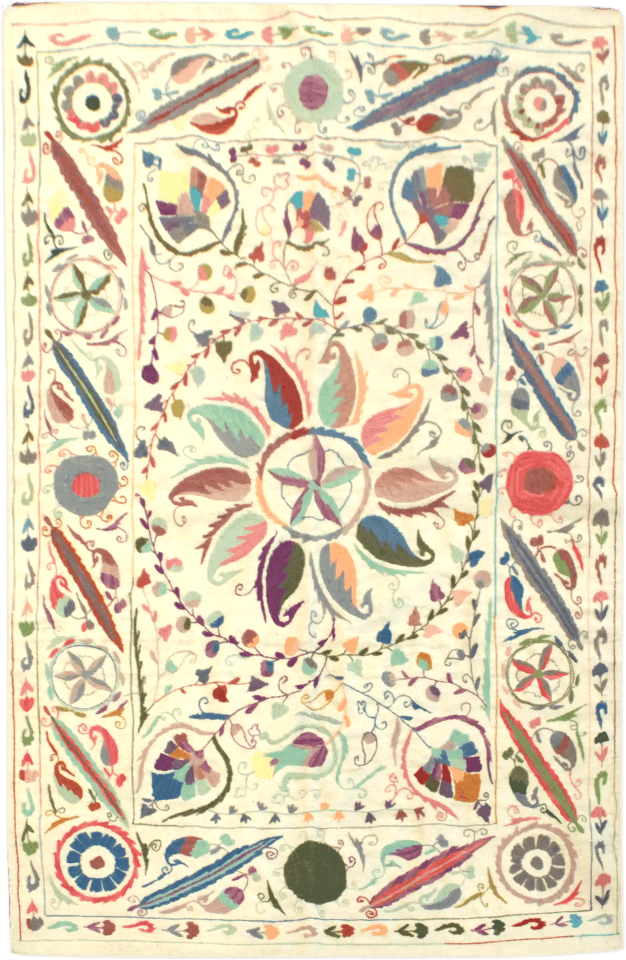 Suzani Kilim - 277 cm x 182 cm