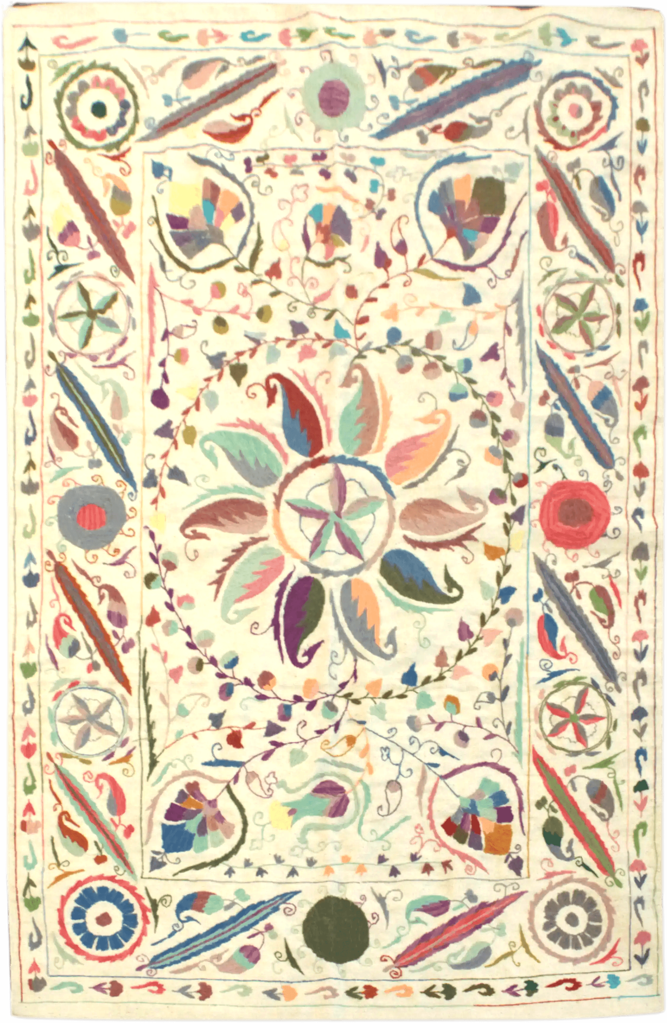 Suzani Kilim - 277 cm x 182 cm