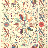 Suzani Kilim - 277 cm x 182 cm