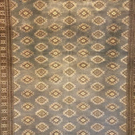 Kashmiri pure wool with silk highlights hand knotted area rug 304cm x 200cm