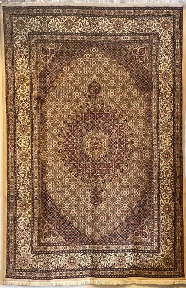 Persian Mud rug hand knotted silk and pure wool pile 300cm x 200cm (SOLD)