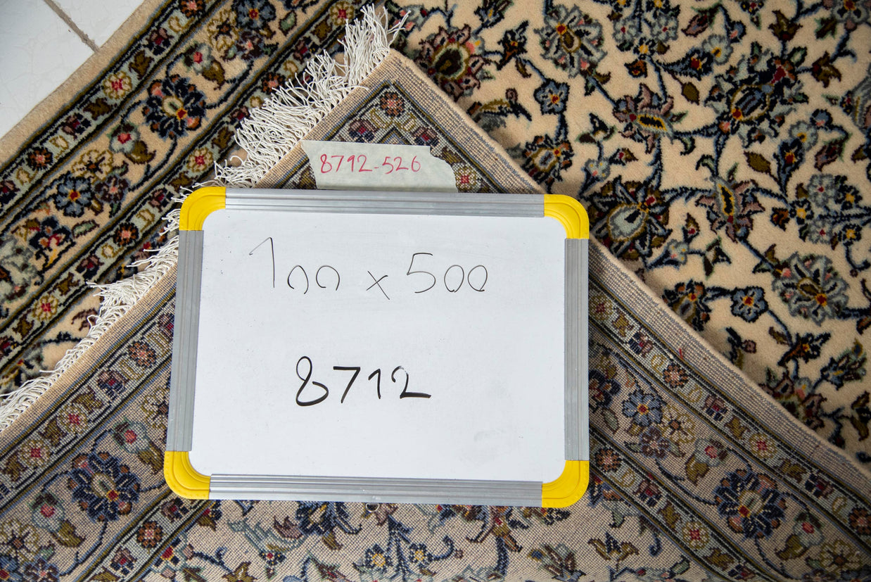 Kashan Runner - 500 cm x 100 cm (approx)