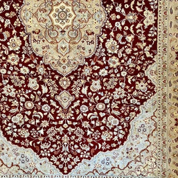 Persian Kashmar rug Hand Knotted pure wool pile area rug 281cm x 187cm