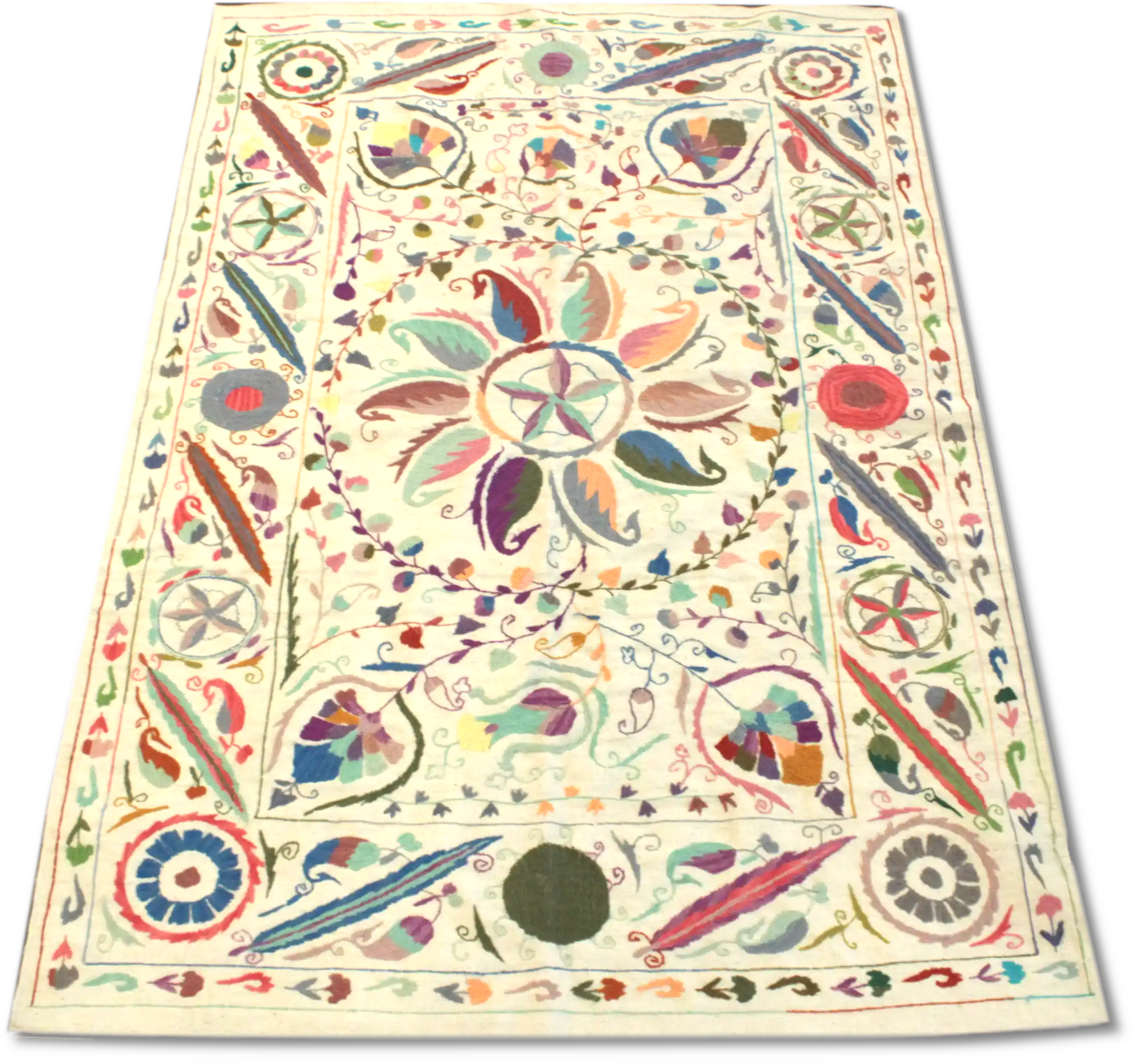 Suzani Kilim - 277 cm x 182 cm