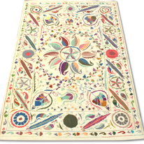 Suzani Kilim - 277 cm x 182 cm