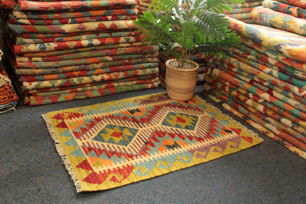Chobi Kilim - 82 cm x 63 cm