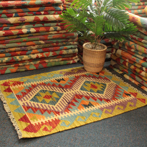 Chobi Kilim - 82 cm x 63 cm