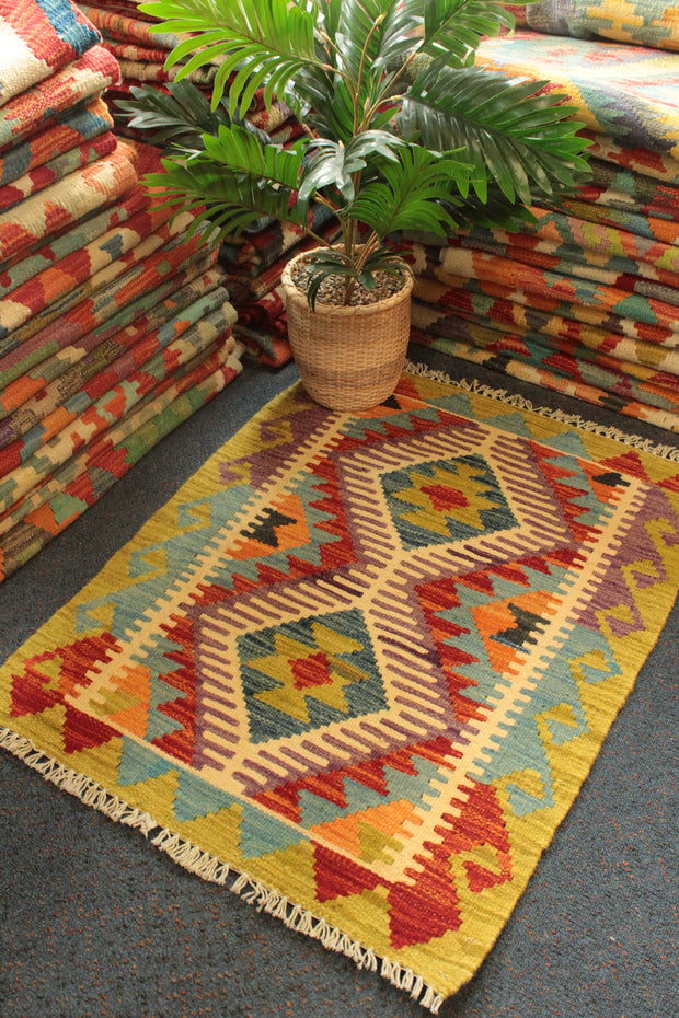 Chobi Kilim - 82 cm x 63 cm