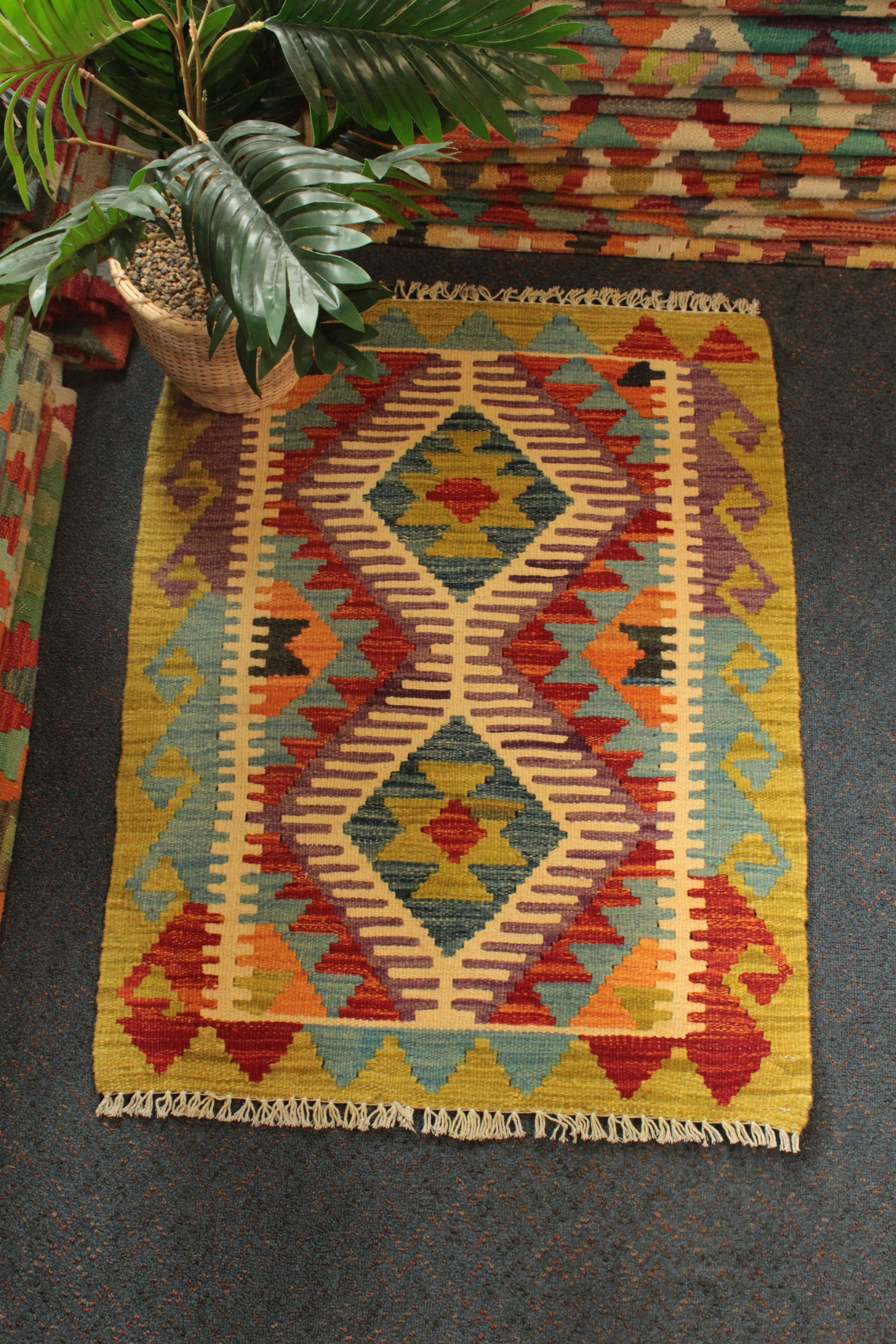 Chobi Kilim - 82 cm x 63 cm